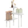 Furinno TURN-N-TUBE Organizzatore Da Piano Cucina, Mensola Angolare Da Piano A 3 Livelli, Mensola Angolare, Dispensa, Organizer E Contenitori, Bianco