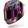 Shark CASCO INTEGRALE AERON FAWN CARBON VIOLET YELLOW SHARK HELMETS : Taglia Int - L