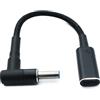 SYSTEM-S Cavo DC 20 V 15 cm 4,5 x 3,0 maschio a USB 3.1 tipo C femmina intrecciato per HP