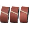 Sruhrak Set di nastri abrasivi 100X610mm - 12 pezzi per levigatrice a nastro, ciascuno 4 pezzi di grane 60/80/120 - Set di nastri abrasivi, per levigatura, limatura, affilatura e rimozione della