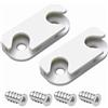 Sintrix Fab 2 cerniere rinforzate compatibili con IKEA BISSA STÄLL HEMNES GREVBÄCK - Extra robuste - ricambio per Ikea numero 110364/116713 - per scarpiera, scarpiera e armadio porta + viti