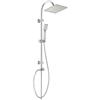 Invena Cromata Piastra Doccia Acciaio Inox Colonna Colonna Bagno con Piogge Quadrate