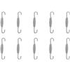 YINETTECH 10 molle di scarico per moto da 68 mm, compatibili con scooter e moto da cross, in acciaio inox, set di ganci a molla
