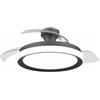 Philips Lighting Ventilatore da Soffitto a Pale Retrattili led Dimmerabile 2700k 6500k Nero