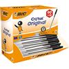 Bic Cristal Original Punta Media 1 mm Confezione 100 Penne Colore Nero, Confezione da 90 + 10