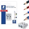 STAEDTLER classico temperino in metallo con lame in metallo, a due fori, 510 20 BK2