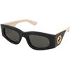 Gucci GG1664S 001 | Occhiali da Sole Graduati o Non Graduati | Prova Online | Plastica | Rettangolari | Nero | Adrialenti