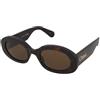 Chloe CH0258S 002 | Occhiali da Sole Graduati o Non Graduati | Prova Online | Plastica | Ovali / Ellittici | Marrone, Havana | Adrialenti