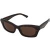 Alexander McQueen AM0474S 002 | Occhiali da Sole Graduati o Non Graduati | Prova Online | Plastica | Cat Eye, Ovali / Ellittici | Marrone, Havana | Adrialenti