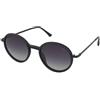 Crullé Zestful C2 | Occhiali da Sole Graduati o Non Graduati | Prova Online | Unisex | Metallo, Plastica | Tondi | Nero | Adrialenti