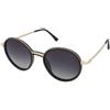 Crullé Zestful C6 | Occhiali da Sole Graduati o Non Graduati | Prova Online | Unisex | Metallo, Plastica | Tondi | Nero, Oro | Adrialenti