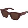 Alexander McQueen AM0507S 003 | Occhiali da Sole Graduati o Non Graduati | Prova Online | Plastica | Cat Eye | Bordeaux | Adrialenti