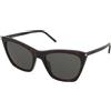 Saint Laurent SL 214 Kate Thin 002 | Occhiali da Sole Graduati o Non Graduati | Prova Online | Plastica | Cat Eye | Marrone, Havana | Adrialenti