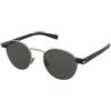 Saint Laurent SL 707 001 | Occhiali da Sole Graduati o Non Graduati | Prova Online | Unisex | Metallo | Tondi | Argento | Adrialenti