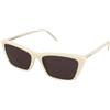 Saint Laurent SL 737 Mica Thin 005 | Occhiali da Sole Graduati o Non Graduati | Prova Online | Plastica | Rettangolari, Cat Eye | Avorio | Adrialenti