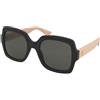 Gucci GG1337S 008 | Occhiali da Sole Graduati o Non Graduati | Prova Online | Plastica | Oversize | Nero | Adrialenti