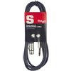 Stagg SMC6XP Cavo Microfonico di Alta Qualità XLRf to Jack, 6 m, Nero