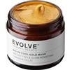 Evolve Organic Beauty Maschera viso naturale al bio-retinolo oro con Bidens Pilosa, olio di argan e olio di rosa canina, maschera viso anti invecchiamento per pelli normali e secche (60 ml)