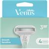 Gillette Venus Smooth Sensitive Da Donna Ricariche Per Lame x 4