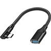 Logilink Cavo usb Logilinnk 3.2 Gen2 OTG USB-C™ Angolato a USB-A Femmina 0,2 m