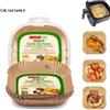Movida Set 50 Pezzi Carta Friggitrice Ad Aria e Carta Forno 16x16xH.4.5 cm