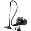 Hoover BR31PET Aspirapolvere Traineau senza sacchetto, potente 700 W, tecnologia ciclonica, 2L, scarico facile e veloce, spazzola combinata Pavimenti duri e moquette, Turbobrosse Special Animali, Nero