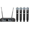 Depusheng LK4 kit microfoni wireless, 4 canali UHF frequenze regolabili