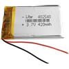 Liter energy battery Batteria 402540 LiPo 3.7V 420mAh 1.554Wh 1S 5C Liter Energy Battery per l'elettronica Ricaricabile Telefono Portatile Smartwatch Orologio GPS - Non adatto per Radiocomando 42x25x4mm (420mAh|402540)