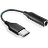 Mepsies Adattatore USB C a Jack 3.5 mm per Cuffie, Adattatore Audio Aux USB Tipo C a Jack per Cuffie, Compatibile con iPhone 17/16/15, Samsung Galaxy S25 S24 S23 A73 A53 A33, Google Pixel e Altro, Nero