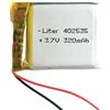 Liter energy battery Batteria 402535 LiPo 3.7V 320mAh 1.184Wh 1S 5C Liter Energy Battery per l'elettronica Ricaricabile Telefono Portatile Smartwatch Orologio GPS - Non adatto per Radiocomando 37x25x4mm (320mAh|402535)