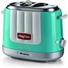 Ariete 206 Hot Dog Maker Party Time, Macchina per fare hot dog, 650 W, 5 livelli di cottura, 4 spazi di cottura, Espulsione automatica, Azzurro