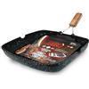Sicignano BISTECCHIERA GRILL CM.28X28X4h MANICO PIEGHEVOLE BBQ