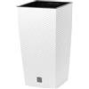 Prosperplast Vaso di fiori Rato 11,4 litri con inserto 20 x 20 x 37,6 cm in colore bianco