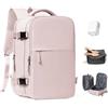 BJLFS Zaino da Viaggio con Sottovuoto Ryanair 40x30x20 Wizzair Bagaglio a mano 40x20x25 Ryanair con Pompa Borse da Cabina per Easyjet 45x36x20 con compressione sottovuoto,Zaino Casual per Laptop