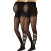 CALZITALY Collant Premaman Riposanti a Compressione Media per Gravidanza, Nero, Naturale, Powder, 20 Den, Made in Italy (IT, Testo, M, Regular, Regular, 2 Paia - Nero)