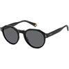 Polaroid PLD 6207/S 807 Black Sunglasses Unisex Injected, Geometric, 52