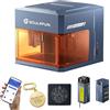 SCULPFUN iCube Ultra Dual 12W Incisore Laser Metallo, Laser Diodo 12W + Infrarosso 1,2W, Macchina Taglio e Incisione Laser Chiusa con Autofocus e Filtro Fumi, Area incisione 150×135mm