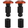 equlup Tappo Terminale Barra, 22mm 7/8 Pollici Tappo Terminale Manubrio Moto Tappi Scorrevoli Parti di Ricambio Moto Per ATV da Corsa Fuoristrada(Arancia)
