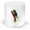 WD LifeStyle Bicchiere Vetro Borosilicato Cc 250 ml Decoro Geco