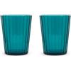WD LifeStyle Set 2 Bicchieri in Acrilico 370 Ml Turchese