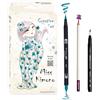 Tombow Set creativo Giappone Edizione Limitata Miss Kimono, 2 ABT Dual Brush Pens, 1 MONO Drawing Pen, 1 matita da culo IROJITEN, 15 P carta acquerello A6 e QR-Code a video tutorial [JAPAN-SET1]