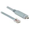 DELOCK Adapter USB2.0/C St > Seriell RS232 RJ45 St 0.5m grau