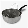 Mamù friggitrice con un manico Made in Italy janet 2.0 24 cm in alluminio 24 cm
