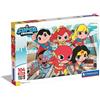 Clementoni - 25720 - Supercolor Puzzle - Dc Comics Superfriends - 104 pezzi - Made in Italy, puzzle bambini 4 anni, puzzle cartoni animati, Dc Comics puzzle, puzzle supereroi