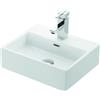 kamalu Lavandino bagno piccolo in ceramica bianca istallazione a muro | Litos-DF45- KAMALU