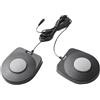 Luwecf Pedale Sustain compatto Piano elettrico Pedale Sustain Pedale elettronico per batteria per pianoforte a mano, 3.5 Doppia interfaccia