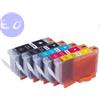 CANON COMPATIBILE CANON CARTUCCIA CLI-8 + PGI-5BK MULTIPACK COMPATIBILE con chip - CLI-8_serie+PGI-5BK