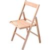 House Collection, Sedia Pieghevole, Classica, in Legno, Naturale, 36x36xh80 (HSC1394)