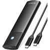 ORICO Alloggiamento SSD M.2 NVMe in alluminio, adattatore USB C da 10 Gbps senza attrezzi, lettore USB 3.2 M.2 NVMe, custodia SSD esterna compatibile con Thunderbolt 3, supporta 4 TB
