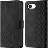 CaseGla Cover per iPhone 16e / iPhone 17e custodia portafoglio Nero | Blocco RFID, 3 scomparti carte, 1 tasca banconote, Chiusura magnetica, Supporto, Pelle PU flip cover per iPhone 16e / 17e